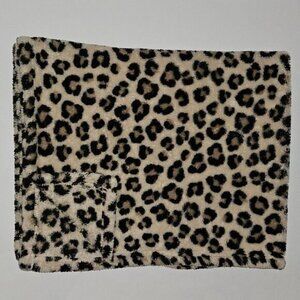 Baby Gear Leopard Print Fleece Baby Blanket Lovey Brown Cheetah 30x36